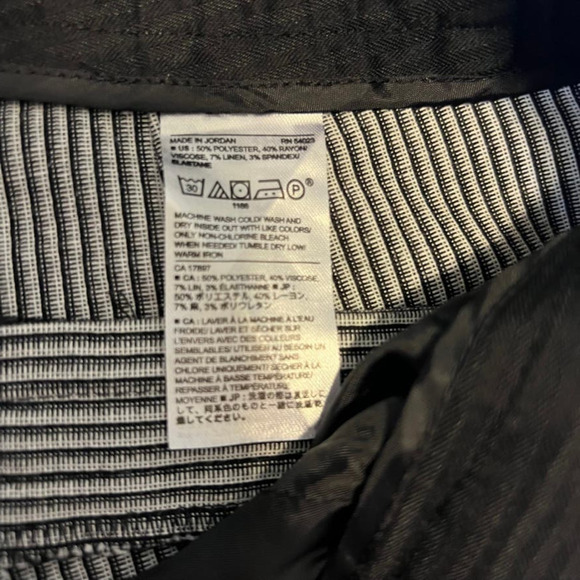 Banana Republic Black White Striped cropped pants 6 - Picture 8 of 11